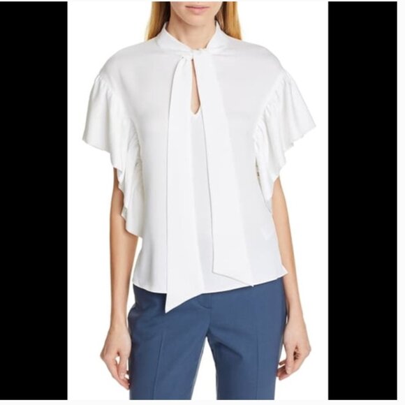 Ted Baker Tops - Ted Baker Robynn Tie Neck Frilled Sleeve Top- Ted 2 - S